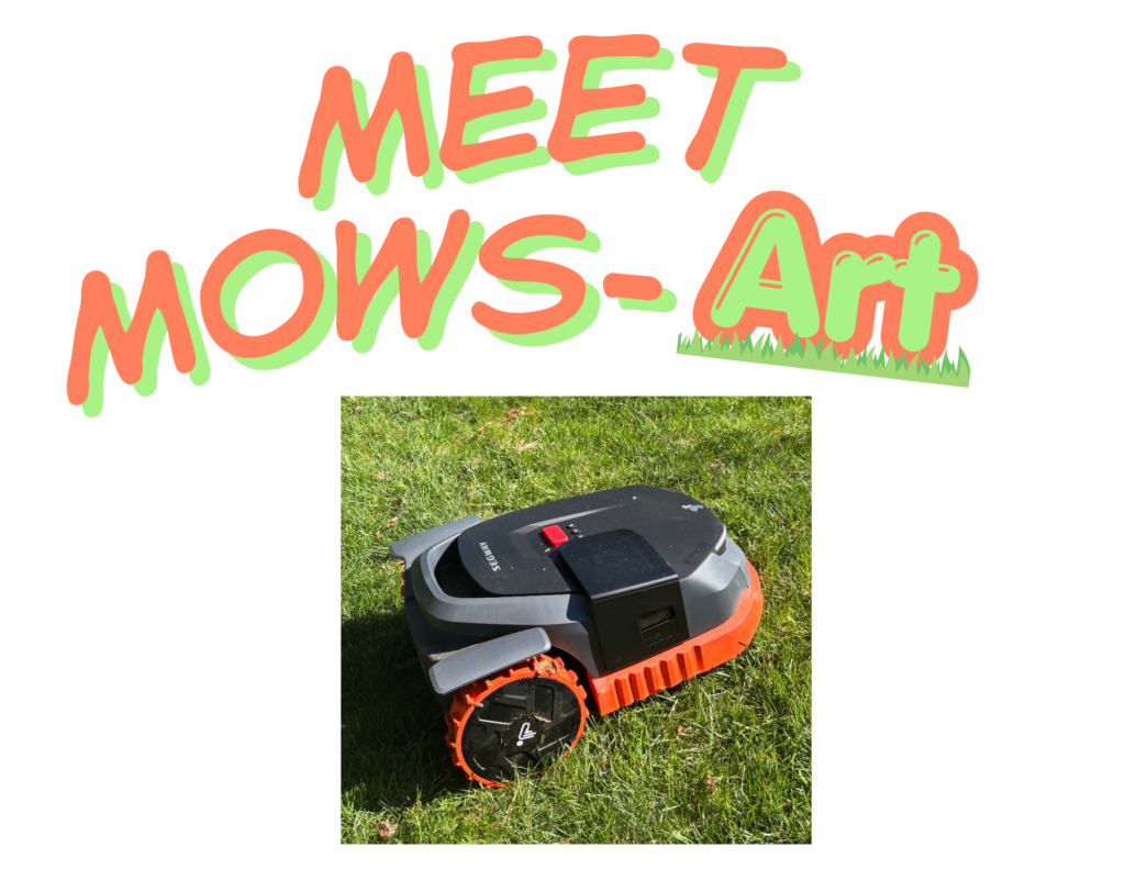 Meet Mows-Art…our robotic electric lawn mower