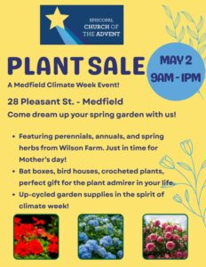 Climate-Friendly Flower and Plant Sale by Church of the Advent